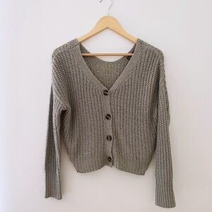 Open Weave Cardigan, Size Small